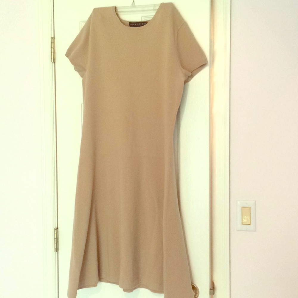Cashmere shirt sleeve dress